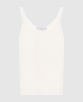 Ermanno Scervino Топ кольору айворі в рубчик D485L762HVT