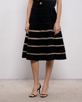 Balmain Черная юбка GF0LD545KJ75