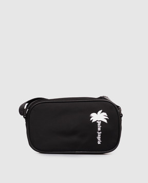 Palm Angels Чорна сумка з принтом логотипа PMNQ01CS26FAB001