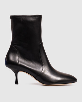 Stuart Weitzman Черные кожаные ботильоны MADISON SO508