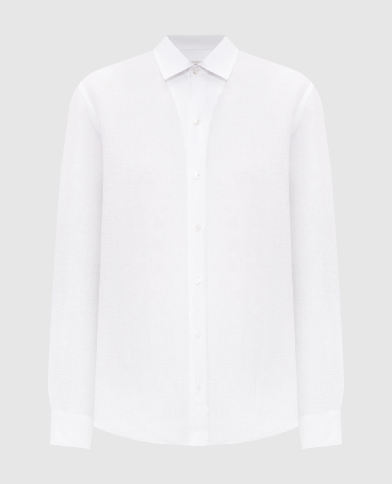 Белая рубашка из льна