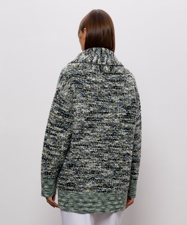 Missoni Зеленый кардиган с шерстью DS26WM0EBK01KC изображение 4