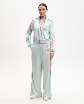 Off-White Голубые спортивные брюки с принтом логотипа 2CJ008S26JER001