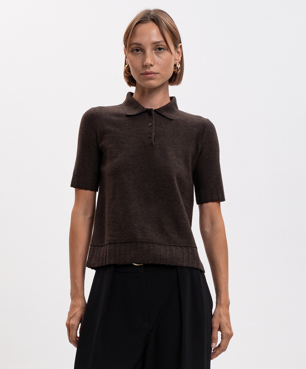 Twinset Коричневе поло 262LI3BBB зображення 3
