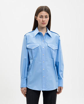 Alexander McQueen Блакитна сорочка 866960QAABT