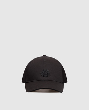 Moncler Черная кепка с нашивкой логотипа L20913B000250U082