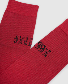 Maison Margiela MM6 Детские красные гольфы M61118MM045