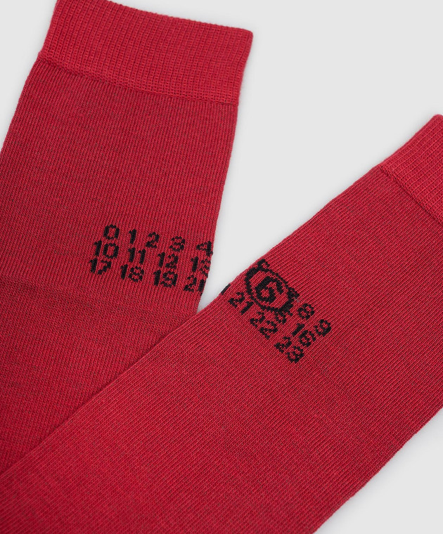 Maison Margiela MM6 Детские красные гольфы M61118MM045 изображение 3