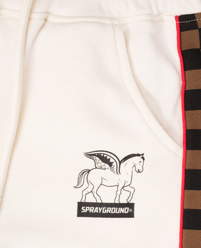 Sprayground Дитячі бежеві джогери з логотипом SPY1298EIVO