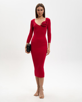 Twinset Червона сукня в рубчик 261AP3100