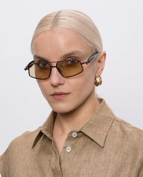 Kuboraum Коричневі сонцезахисні окуляри J73 KRSJ73BZ0000004M