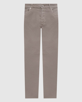 Brunello Cucinelli Сірі джинси з патчем логотипа M277PX1290
