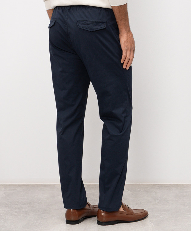 Peserico Сині штани з бавовни R54774T23D07945 зображення 4