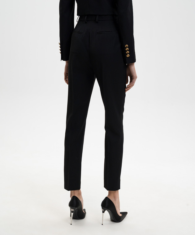 Dolce&Gabbana Чорні штани з вовни FTAM2TFU2OW зображення 4