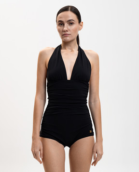 Dolce&Gabbana Чорний купальник з логотипом O9A06JONO12