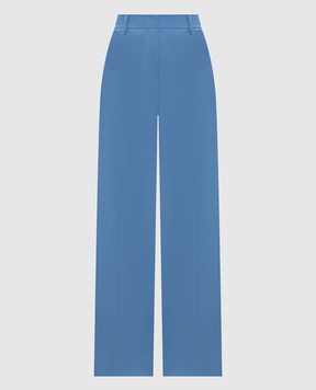 Max Mara Weekend Голубые штаны WKDVISIVO из шерсти WKDVISIVO