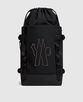 Moncler Grenoble Черный рюкзак с монограммой логотипа K20975A00002M7570