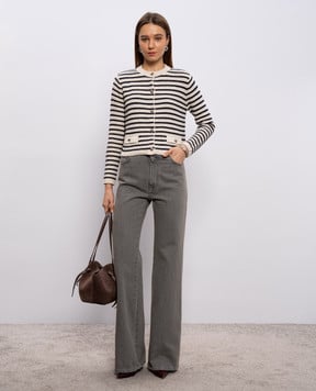 Max Mara Серые джинсы клеш COLIBRI MXMCOLIBRI