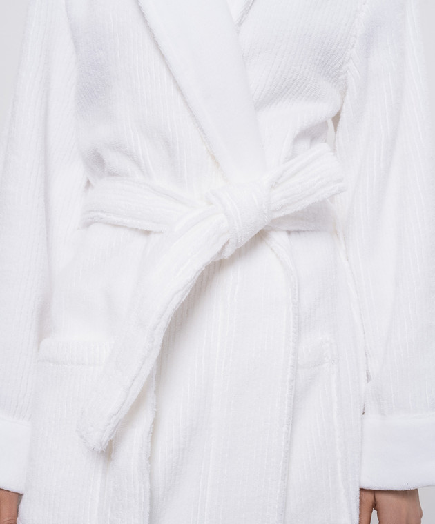 Hamam Белый махровый халат Raya RAYABATHROBE изображение 5