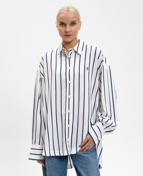 The Attico Белая рубашка в полоску 260WCH00004VVV055AA