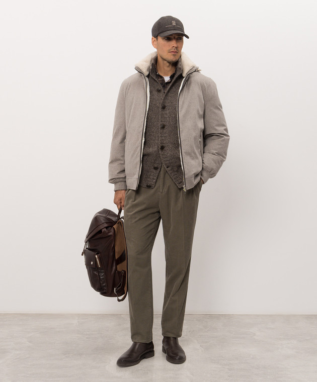 Brunello Cucinelli Зелені вельветові штани M279NM5010 зображення 2