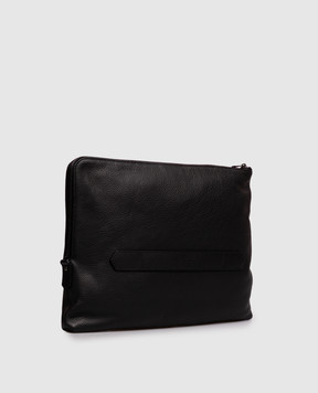 Canali Черная кожаная папка-клатч NA00261P326136