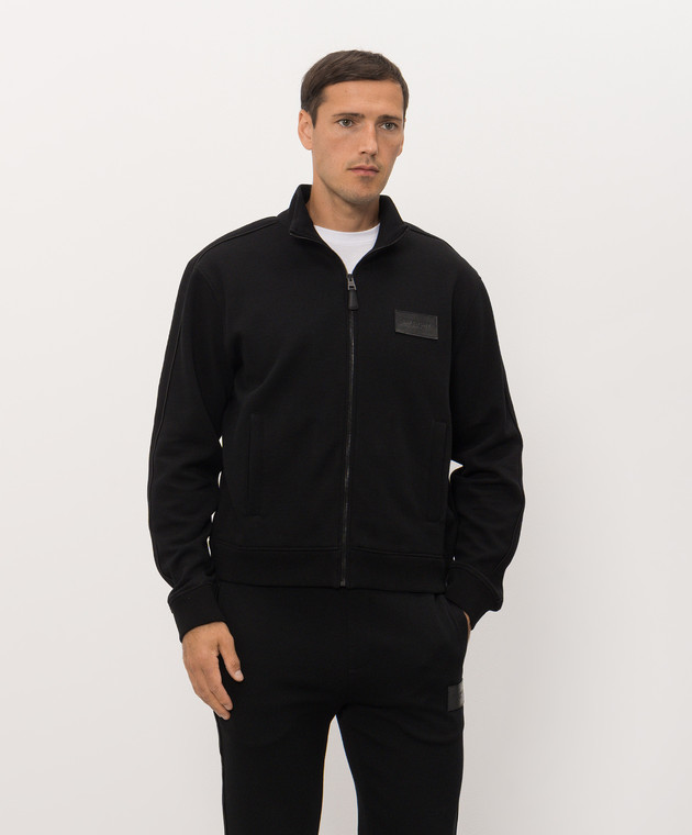 Givenchy Черная спортивная куртка с шерстью BM30N03YT8 изображение 3