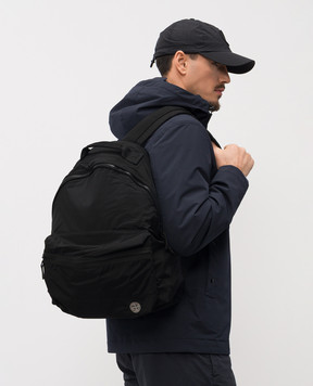 Stone Island Чорний рюкзак з логотипом L1S159200010S0251