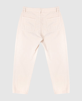 Brunello Cucinelli Дитячі бежеві вельветові штани B280UP118C