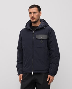 Moncler Синя пухова куртка Nohedes K20911A00140549MF