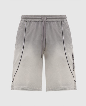 Off-White Сірі шорти з вишивкою 44MCL004S26F001