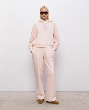 Dolce&Gabbana Розовые спортивные штаны с монограммой FTC91ZGDDMD