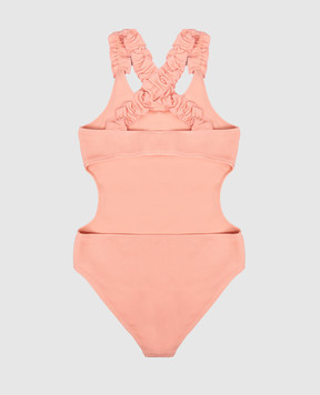 Dolce&Gabbana Дитячий рожевий купальник з монограмою DG L5J871ON0CA812+