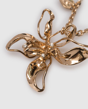 Twinset Золотая цепочка с подвеской в форме цветка 261TA4022