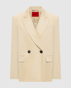 Max & Co Бежевый двубортный жакет MCOGIRAFFA