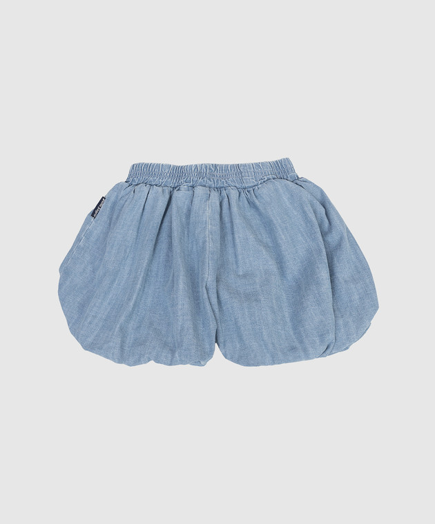 Palm Angels Дитячі сині шорти з нашивкою PGX8001S26DEN001 зображення 2