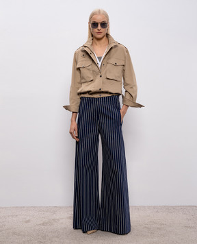 Brunello Cucinelli Біла футболка з ланцюжком моніль M0TC8EL692