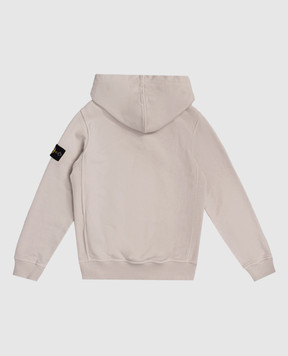 Stone Island Детское серое худи с логотипом K2S166100004S0A2014