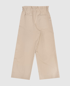 Brunello Cucinelli Дитячі коричневі штани з ланцюжком моніль B0F48P256B