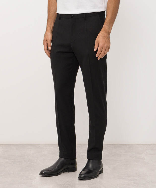 Dolce&Gabbana Черные брюки с шерстью GY6FETFUBG4 изображение 3