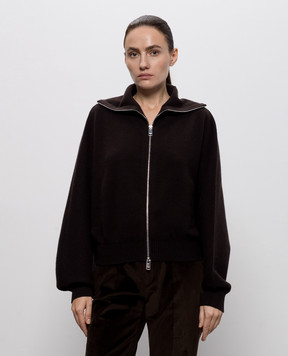 Jacob Lee Коричневый кардиган из кашемира WWCJ0015AW26BRSM