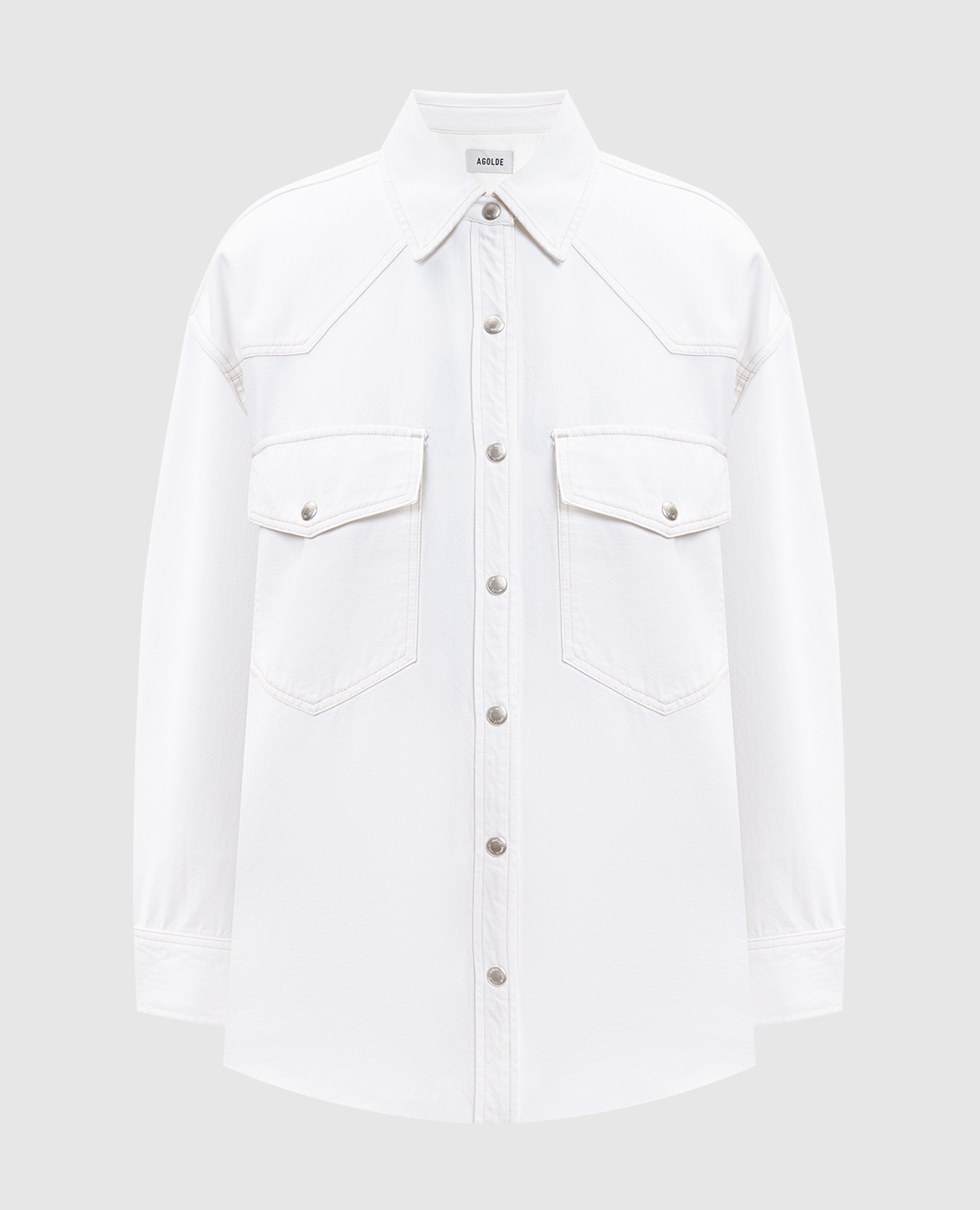 

Белая джинсовая рубашка Lotta, Белый, Рубашки