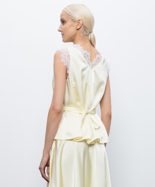 3.1 Phillip Lim Желтый топ с кружевом S26121816SKY изображение 4