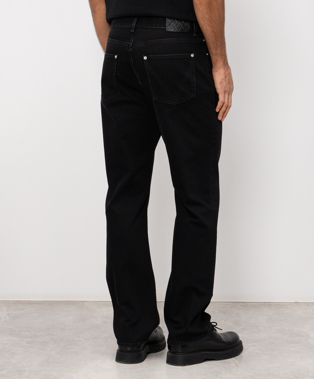 Bottega Veneta Чорні джинси з патчем логотипа 861558V69O0 зображення 4