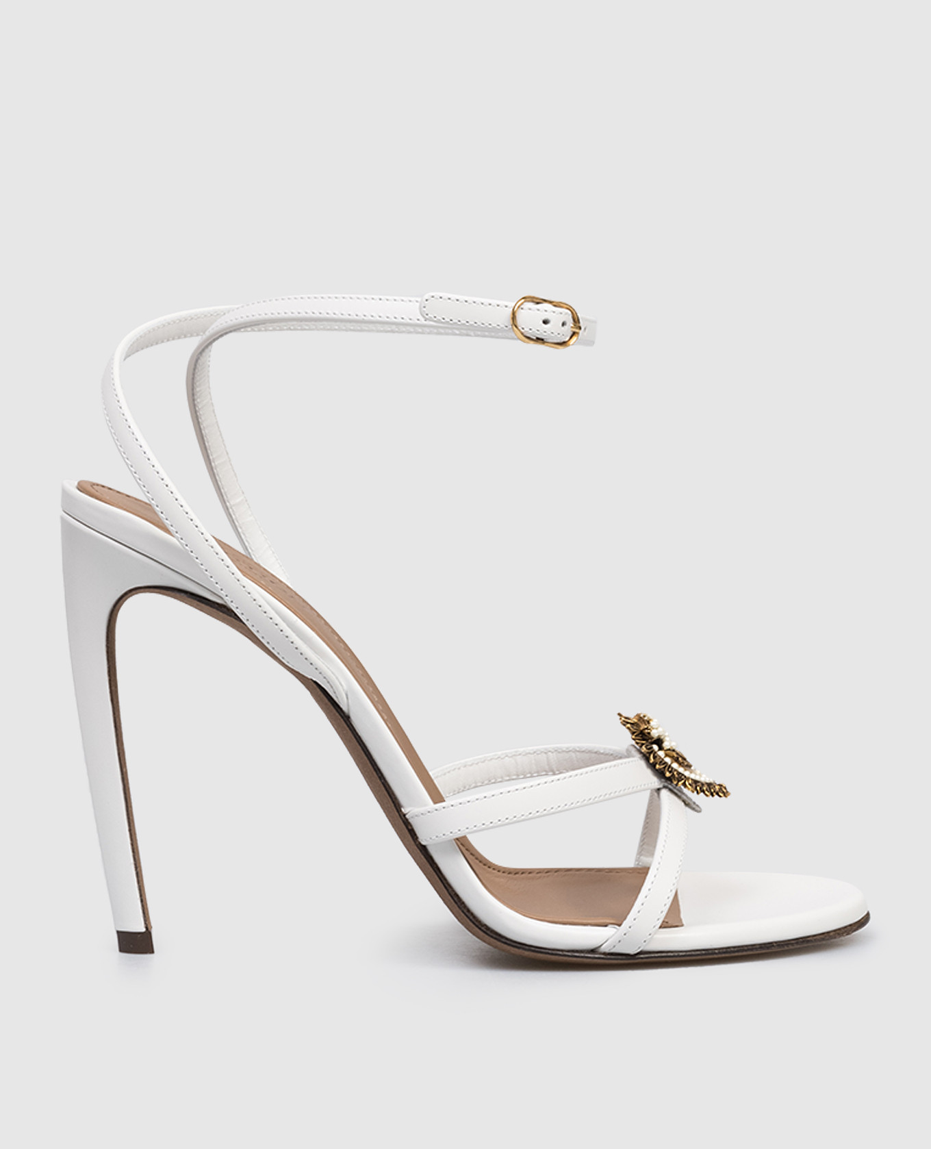 

Белые кожаные босоножки Devotion, Белый, Босоножки