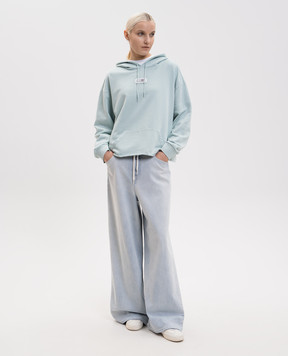 Maison Margiela MM6 Зелене худі з нашивкою логотипа S52GU0235M25025