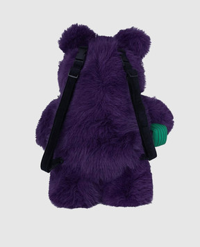 Sprayground Дитячий фіолетовий рюкзак MONEYBEAR FUR CRAY PURP 910B8181NSZ