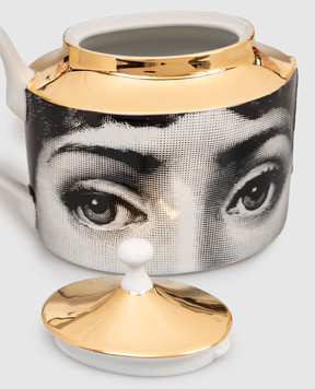 Fornasetti Білий порцеляновий чайник Tema e Variazioni P22Z345