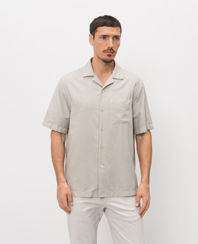 Agnona Зелена сорочка із шовком TD09U3NU2084