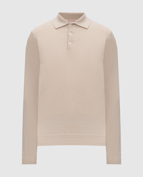 Brunello Cucinelli Бежеве поло з кашеміру M2200295